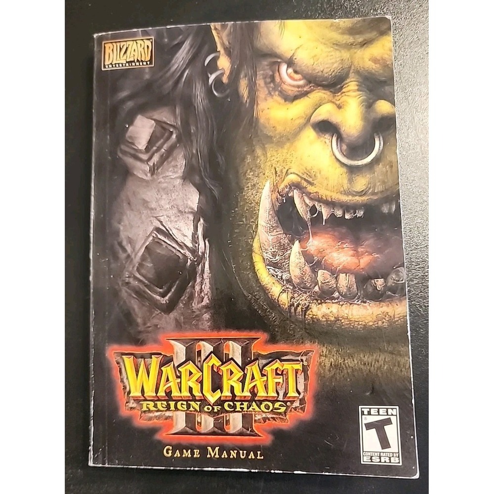 Warcraft 3 III Reign of Chaos PC Game‎ Manual ONLY